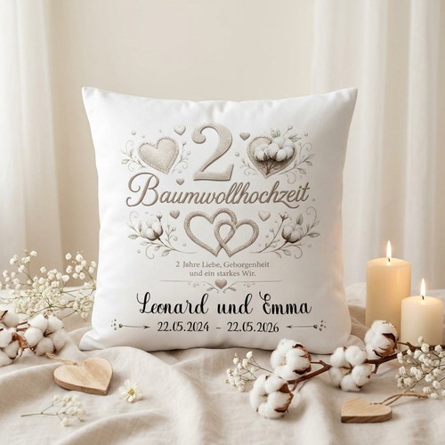 Geschenk baumwollhochzeit - geschenk,