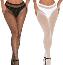 Strass Fischnetz Strumpfhose