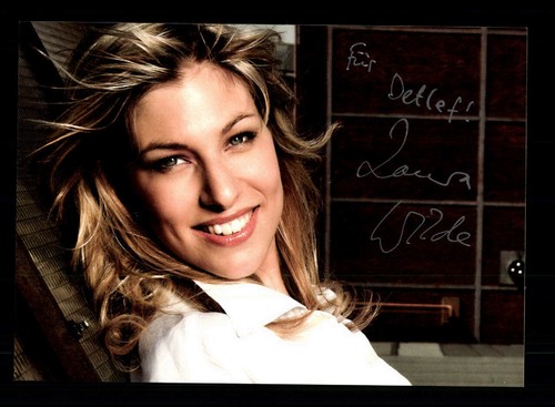 Laura wilde autogrammkarte - wilde,