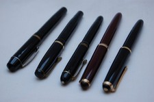 Konvolut 5 alte Füller Kaweco Lamy 585er Goldfeder Soennecken Faber-Castell