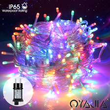 LED Cluster Lichterkette Dimmer+Timer Außen Strom Weihnachtdeko IP65 Wasserdicht