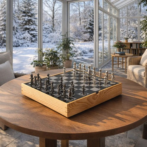 Schachspiel skulpturales - -,