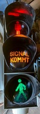 Verkehrsampel mit rot und