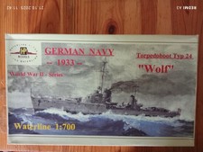 HP-Models 1/700 Torpedoboot Typ 24 Wolf 1933 OVP mit Ätzteilen