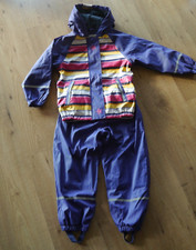 Mädchen Thermo-Regenanzug, Fleece gefüttert, Regenjacke und Hose, Gr. 110/116