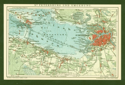 Landkarte anno 1909 sankt - anno,