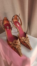 Prada Vintage Echt Leder Damenschuh Caramel Farben Gr.39
