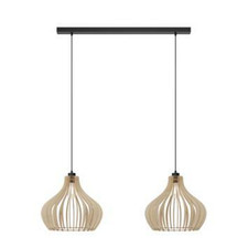 Envostar Faje Hängeleuchte Hängelampe Deckenleuchte Leuchte Birkensperrholz 2fl 