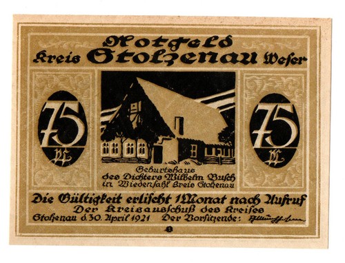 Notgeld kreis stolzenau - notgeld,