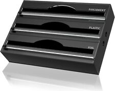 AXOTEN Acryl 3 in 1 Folienspender Mit Cutter, Frischhaltefolie abroller