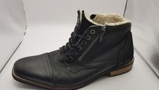 Herren Stiefel schwarz Leder