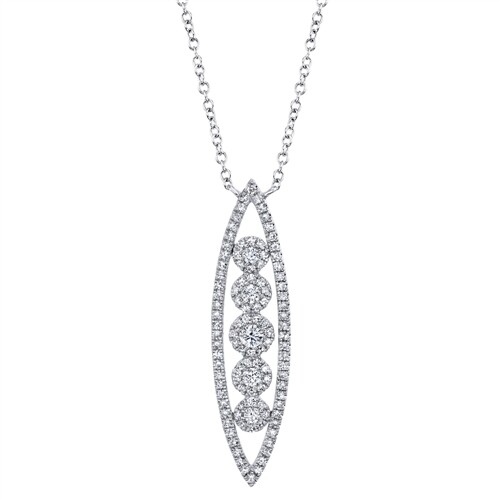 14k weißgold marquise - 14k,