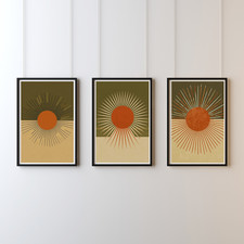 Boho wandbild set 3er - boho,