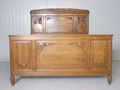 502 antikes jugendstil bett - jugendstil,