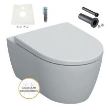 Geberit Icon WC spülrandlos WC Sitz mit Absenkautomatik abnehmbar Anschlussset