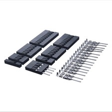 Pfostenstecker Rastermaß 2,54mm Dupont mit Stiftkontakten verzinnt