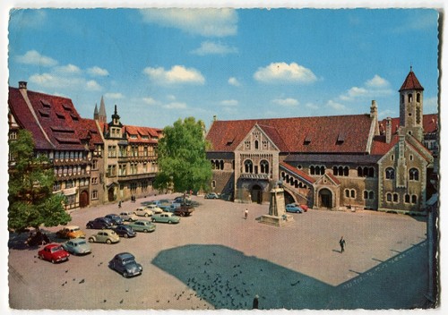 Braunschweig burgplatz vw - ak,