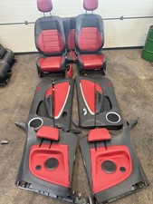 Lederausstattung Ledersitze Renault Megane III CC schwarz rot