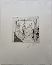 Alfred Hrdlicka, Die schändliche Hinrichtung, 1984, Grafik, Radierung, signiert