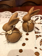 2 süße Hasen Steinzeug in