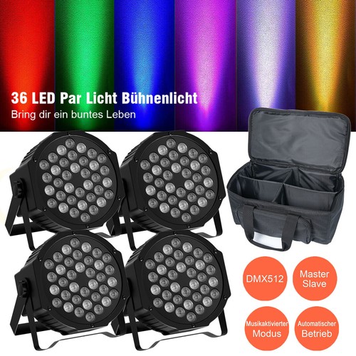 180w rgb led akku par - 4x,