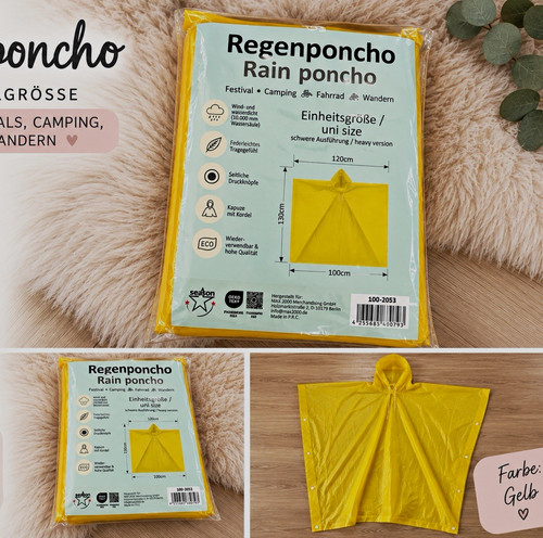 Season regenponcho gelb - regenponcho,