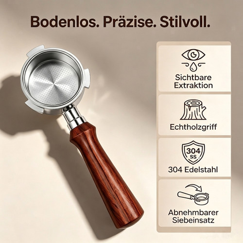 Siebträger 51mm bottomless - siebträger,