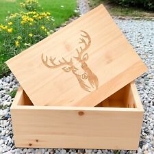 Brotkasten aus Zirbe Brotbehälter Brotbox Holzkasten Brotdose Zirbenholz Hirsch