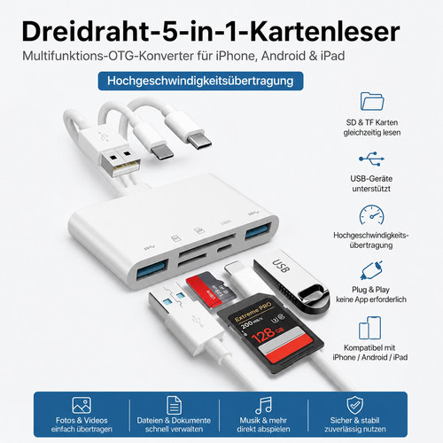 5in1 kartenleser für - 5in1,