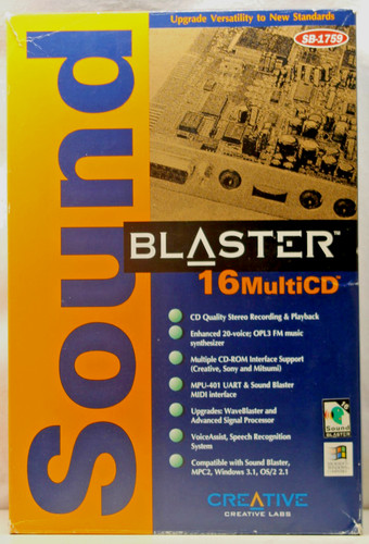 Creative sound blaster - blaster, 16