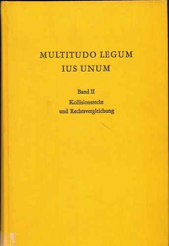 Multitudo legum ius unum - legum, ii
