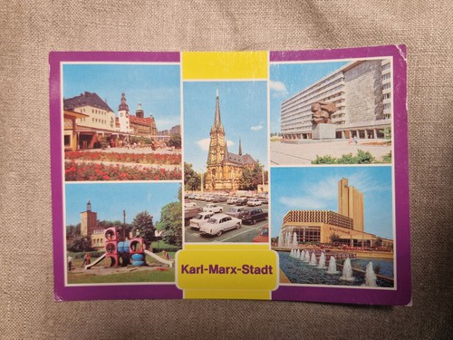 Karl marx stadt postkarte - karl,