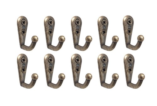 10x set vintage wandhaken - set,
