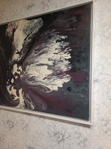 Acrylbild mit pouring technik - acrylbild, pouring-technik