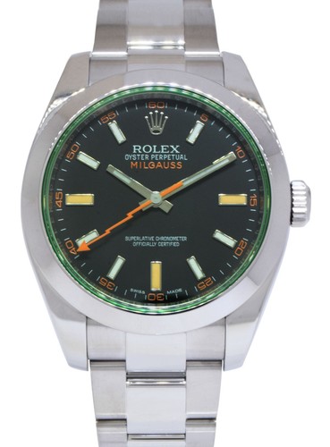 Rolex milgauss steel black - rolex,