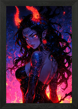 Hell Queen Anime gerahmtes