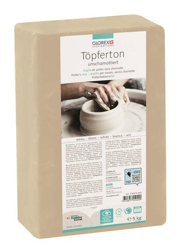 Töpferton weiß