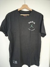 Nike – Jordan – T-Shirt in Schwarz mit „Paris Saint-Germain“-Logo Gr. L