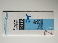 Flugplan Düsseldorf Airport Timetable 1994-95