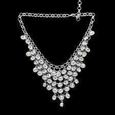 Silberfarbige statement Kette