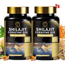 2x120 Kapseln Shilajit Kapseln Algenkapseln Shilajit Sea Moss Multivitamin Combo
