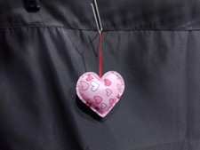 Deko-Herz/Aufhänger/Stoff/ros