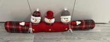 Schneemann Zugluftstopper Weinachtsdeko
