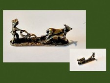 Messing Figur mini "Bauer am