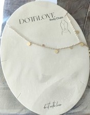 Kette GOLD high quality hohe Qualität DOTTILOVE 14k gold plated BODY CHAIN 70+25