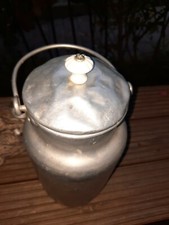 Alte Milchkanne Alu Landhaus Vintage shabby Gartendeko 105F