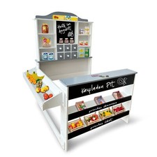 Kaufladen Kaufmannsladen Holz Pit mit Theke wahlweise mit Spielkasse