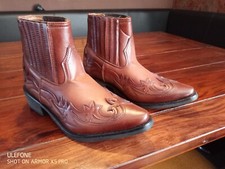 damen western cowboy stiefel stiefeletten 39