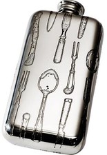 3 Unzen Taschenkolben Zinn