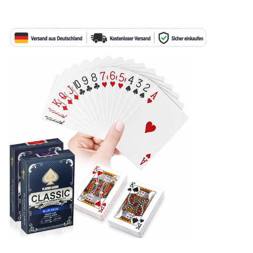 Spielkarten set decks rot - decks,
